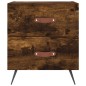 vidaXL Comodino Rovere Fumo 40x35x47,5 cm in Legno Multistrato