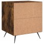 vidaXL Comodino Rovere Fumo 40x35x47,5 cm in Legno Multistrato