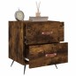 vidaXL Comodino Rovere Fumo 40x35x47,5 cm in Legno Multistrato