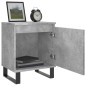 vidaXL Comodino Grigio Cemento 40x30x50 cm in Legno Multistrato
