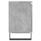 vidaXL Comodino Grigio Cemento 40x30x50 cm in Legno Multistrato