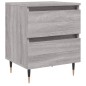 vidaXL Comodino Grigio Sonoma 40x35x50 cm in Legno Multistrato vidaXL Comodino Grigio Sonoma 40x35x50 cm in Legno Multistrato
