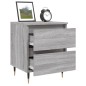 vidaXL Comodino Grigio Sonoma 40x35x50 cm in Legno Multistrato vidaXL Comodino Grigio Sonoma 40x35x50 cm in Legno Multistrato