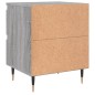 vidaXL Comodino Grigio Sonoma 40x35x50 cm in Legno Multistrato vidaXL Comodino Grigio Sonoma 40x35x50 cm in Legno Multistrato
