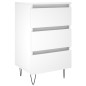 vidaXL Comodino Bianco 40x35x69 cm in Legno Multistrato vidaXL Comodino Bianco 40x35x69 cm in Legno Multistrato