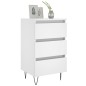vidaXL Comodino Bianco 40x35x69 cm in Legno Multistrato vidaXL Comodino Bianco 40x35x69 cm in Legno Multistrato