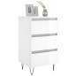 vidaXL Comodini 2 pz Bianco Lucido 40x35x69 cm in Legno Multistrato vidaXL Comodini 2 pz Bianco Lucido 40x35x69 cm in Legno Multistrato