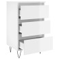 vidaXL Comodini 2 pz Bianco Lucido 40x35x69 cm in Legno Multistrato vidaXL Comodini 2 pz Bianco Lucido 40x35x69 cm in Legno Multistrato