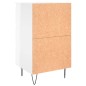 vidaXL Comodini 2 pz Bianco Lucido 40x35x69 cm in Legno Multistrato vidaXL Comodini 2 pz Bianco Lucido 40x35x69 cm in Legno Multistrato
