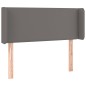 Testiera ad Orecchio Grigio 93x16x78/88 cm in Similpelle Testiera ad Orecchio Grigio 93x16x78/88 cm in Similpelle