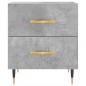 vidaXL Comodino Grigio Cemento 40x35x47,5 cm in Legno Multistrato