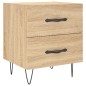 vidaXL Comodino Rovere Sonoma 40x35x47,5 cm in Legno Multistrato