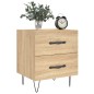 vidaXL Comodino Rovere Sonoma 40x35x47,5 cm in Legno Multistrato
