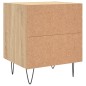 vidaXL Comodino Rovere Sonoma 40x35x47,5 cm in Legno Multistrato