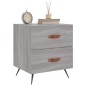 vidaXL Comodino Grigio Sonoma 40x35x47,5 cm in Legno Multistrato