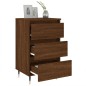 vidaXL Comodini 2 pz Rovere Marrone 40x35x69 cm in Legno Multistrato vidaXL Comodini 2 pz Rovere Marrone 40x35x69 cm in Legno Multistrato
