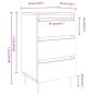 vidaXL Comodini 2 pz Rovere Marrone 40x35x69 cm in Legno Multistrato vidaXL Comodini 2 pz Rovere Marrone 40x35x69 cm in Legno Multistrato