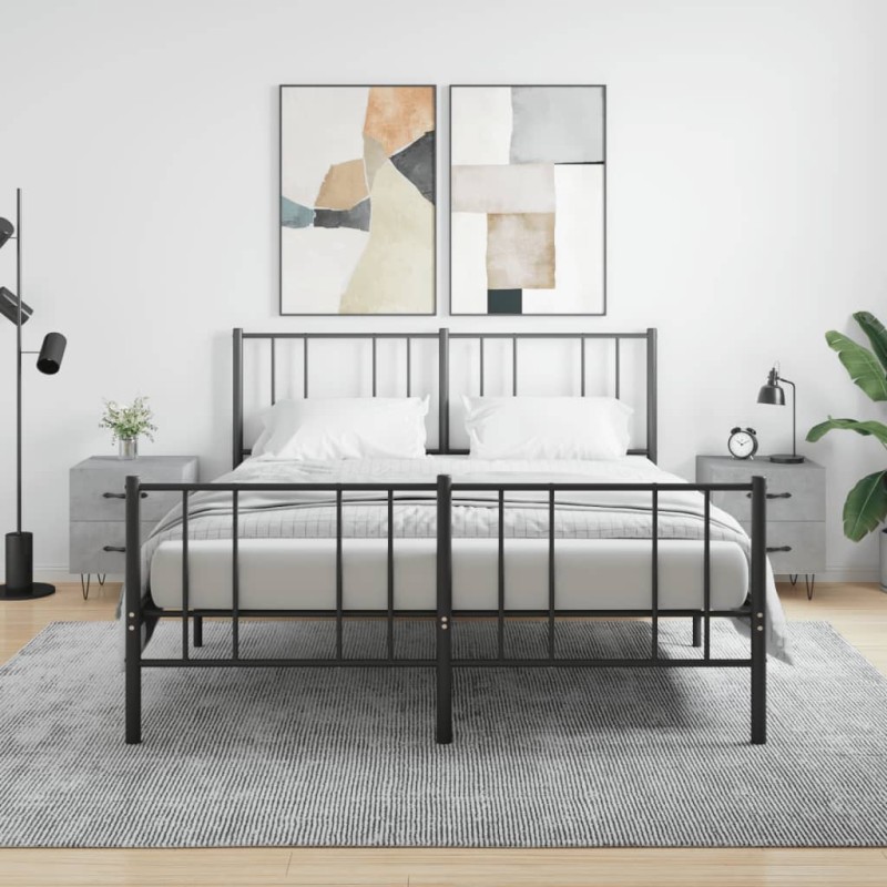 vidaXL Comodini 2 pz Grigio Cemento 40x35x47,5 cm in Legno Multistrato