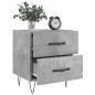 vidaXL Comodini 2 pz Grigio Cemento 40x35x47,5 cm in Legno Multistrato