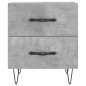 vidaXL Comodini 2 pz Grigio Cemento 40x35x47,5 cm in Legno Multistrato