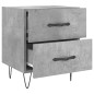 vidaXL Comodini 2 pz Grigio Cemento 40x35x47,5 cm in Legno Multistrato