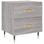 vidaXL Comodino Grigio Sonoma 40x35x47,5 cm in Legno Multistrato