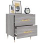 vidaXL Comodino Grigio Sonoma 40x35x47,5 cm in Legno Multistrato