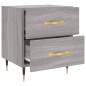 vidaXL Comodino Grigio Sonoma 40x35x47,5 cm in Legno Multistrato
