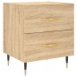 vidaXL Comodino Rovere Sonoma 40x35x47,5 cm in Legno Multistrato