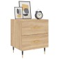 vidaXL Comodino Rovere Sonoma 40x35x47,5 cm in Legno Multistrato