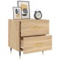 vidaXL Comodino Rovere Sonoma 40x35x47,5 cm in Legno Multistrato
