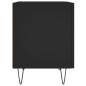 vidaXL Comodino Nero 40x35x47,5 cm in Legno Multistrato