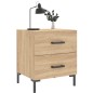 vidaXL Comodino Rovere Sonoma 40x35x47,5 cm in Legno Multistrato
