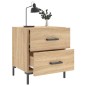 vidaXL Comodino Rovere Sonoma 40x35x47,5 cm in Legno Multistrato