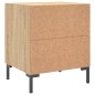 vidaXL Comodino Rovere Sonoma 40x35x47,5 cm in Legno Multistrato