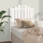 vidaXL Testiera per Letto Bianca 81x4x110 cm in Legno Massello di Pino vidaXL Testiera per Letto Bianca 81x4x110 cm in Legno Massello di Pino