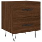 vidaXL Comodino Rovere Marrone 40x35x47,5 cm in Legno Multistrato