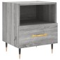 vidaXL Comodino Grigio Sonoma 40x35x47,5 cm in Legno Multistrato