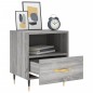 vidaXL Comodino Grigio Sonoma 40x35x47,5 cm in Legno Multistrato