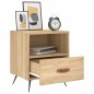 vidaXL Comodino Rovere Sonoma 40x35x47,5 cm in Legno Multistrato