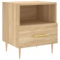 vidaXL Comodini 2 pz Rovere Sonoma 40x35x47,5 cm in Legno Multistrato