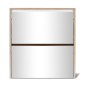 Scarpiera con 2 Ripiani e Specchio Colore Rovere 63x17x67 cm Scarpiera con 2 Ripiani e Specchio Colore Rovere 63x17x67 cm