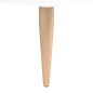 vidaXL Comodino Bianco Lucido 40x35x47,5 cm in Legno Multistrato