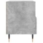 vidaXL Comodino Grigio Cemento 40x35x47,5 cm in Legno Multistrato