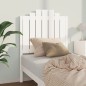 vidaXL Testiera per Letto Bianca 81x4x110 cm in Legno Massello di Pino vidaXL Testiera per Letto Bianca 81x4x110 cm in Legno Massello di Pino