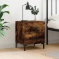 vidaXL Comodino Rovere Fumo 40x35x47,5 cm in Legno Multistrato