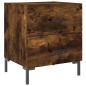 vidaXL Comodino Rovere Fumo 40x35x47,5 cm in Legno Multistrato