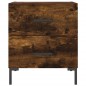 vidaXL Comodino Rovere Fumo 40x35x47,5 cm in Legno Multistrato