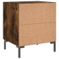 vidaXL Comodino Rovere Fumo 40x35x47,5 cm in Legno Multistrato