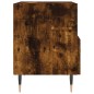 vidaXL Comodino Rovere Fumo 40x35x47,5 cm in Legno Multistrato